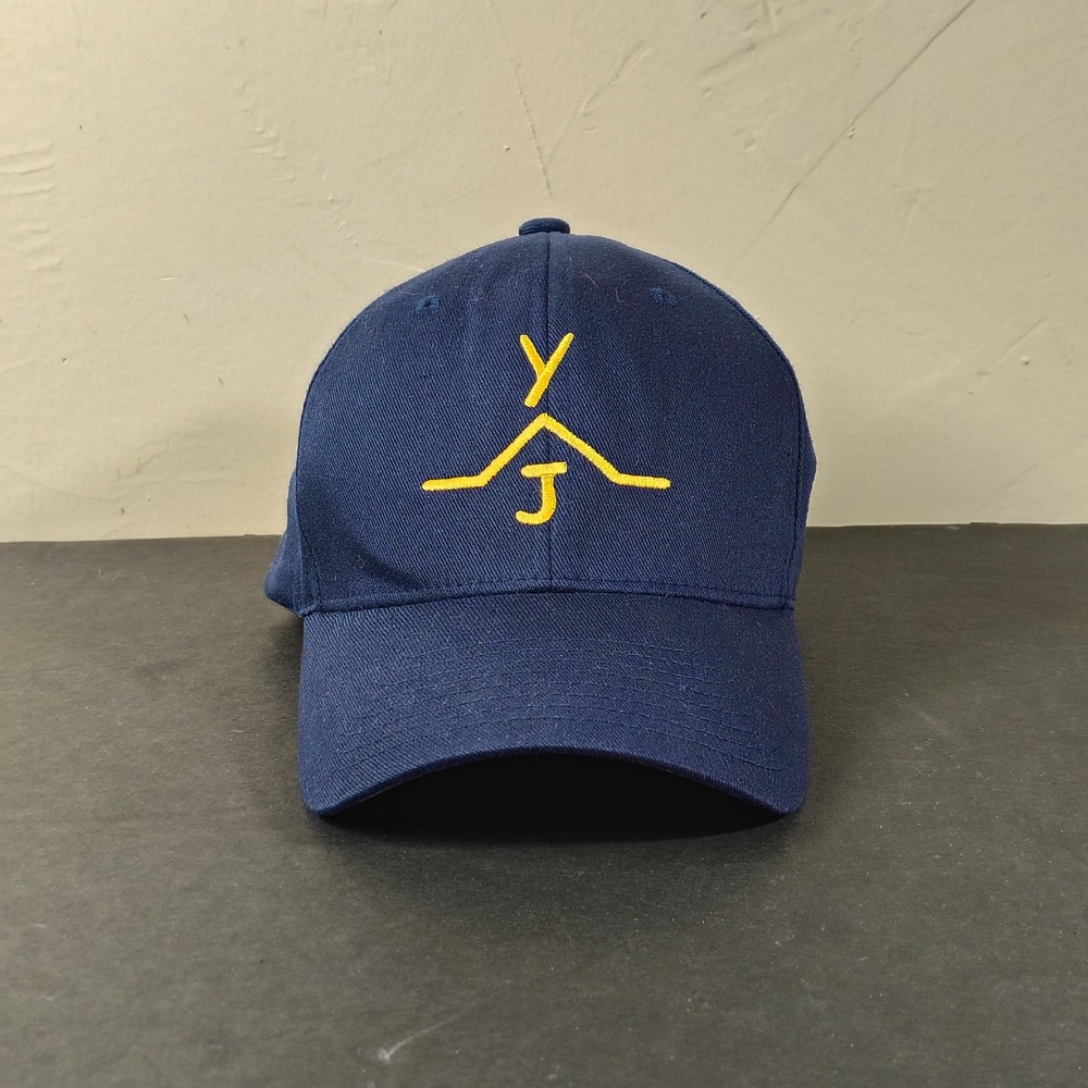 Yellowstone Club Hat Cap Mens Flexfit Small Medium Blue Jetcenter Branding Logo